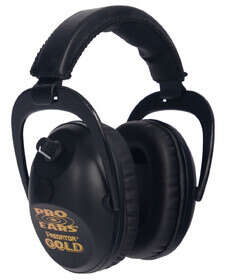 Pro Ears Predator Gold electronic over ear hearing protection muffs. 26 dB noise reduction.